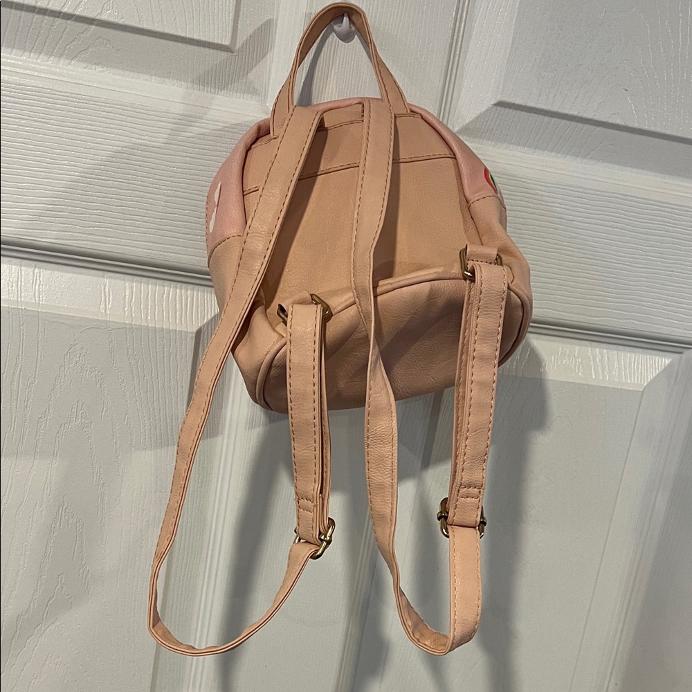 Pink Mini Backpack with Rainbow Design - Picture 9 of 10